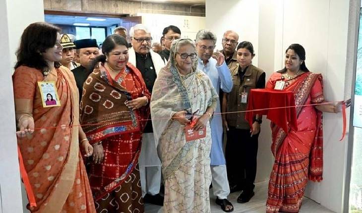 জাতীয় সংসদ ভবনে ‘মুজিব ও স্বাধীনতা’র উদ্বোধন করেন প্রধানমন্ত্রী