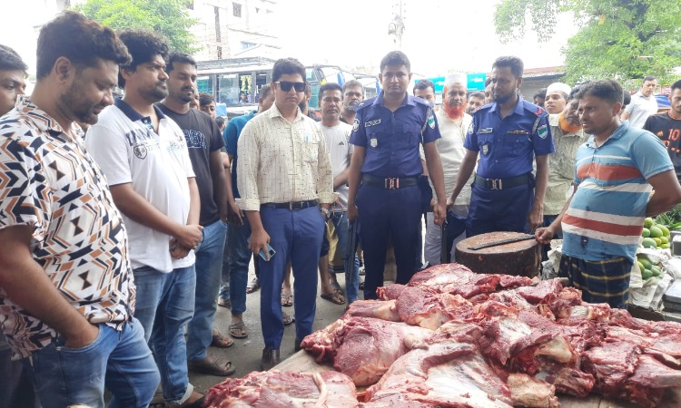 চুয়াডাঙ্গায় অসুস্থ গরুর মাংস বিক্রি, ৩ কসাইকে জরিমানা