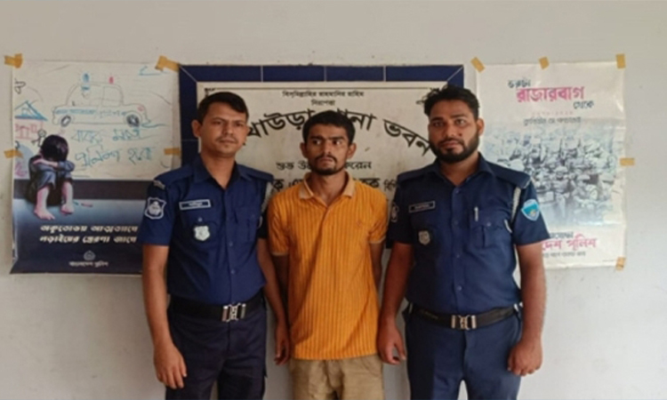 থানার জানালা ভেঙে পালিয়ে যাওয়া সেই আসামি আটক