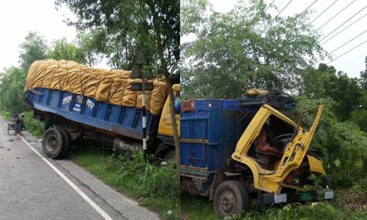 রাজবাড়ীতে বিকল ট্রাকের পেছনে চলন্ত ট্রাকের ধাক্কা, নিহত ২