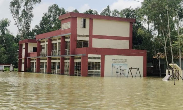 বিপৎসীমার ওপরে যমুনার পানি, নিম্নাঞ্চল প্লাবিত