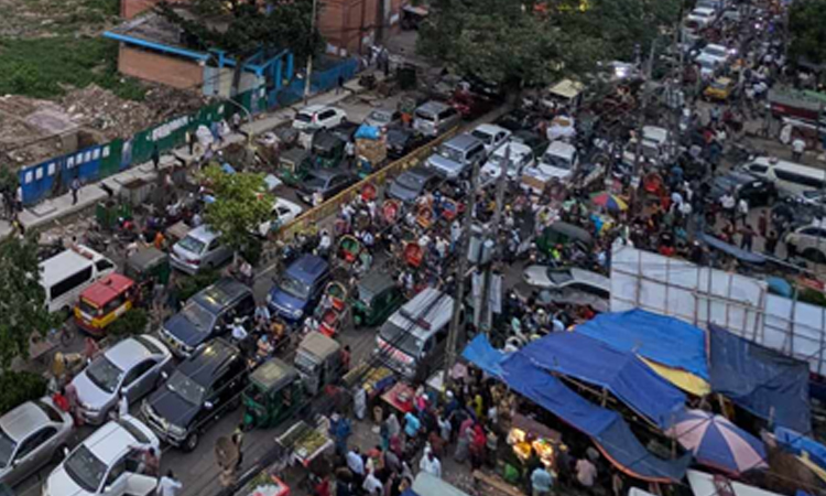 বাংলা ব্লকেড: অচল রাজধানী, যান চলাচল বন্ধ