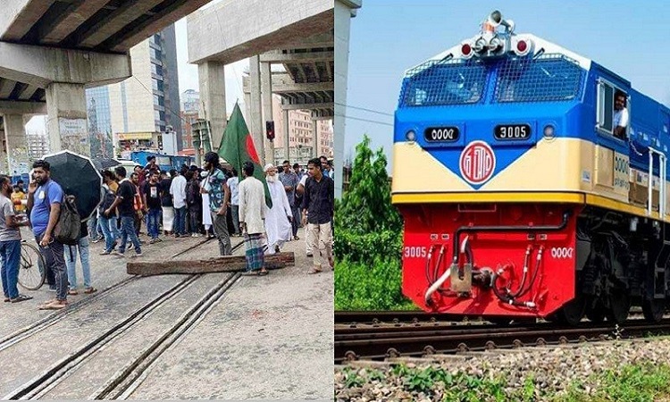 ৬ ঘণ্টা পর ঢাকার সঙ্গে সারাদেশের ট্রেন চলাচল শুরু