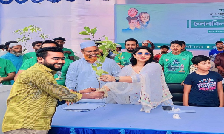 চলনবিল বৃক্ষরোপণ উৎসবে ১ লাখ চারা বিতরণ