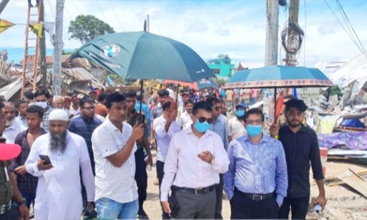 ব্রাহ্মণবাড়িয়ায় অবৈধ স্থাপনা উচ্ছেদ
