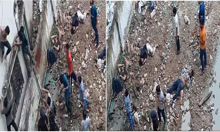 ভবনের ছাদ থেকে ছাত্রলীগ কর্মীদের ফেলে দিয়ে হত্যার চেষ্টা