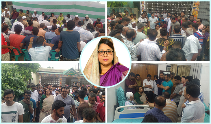 বিএনপি-জামাত সন্ত্রাসীদের বিরুদ্ধে রাজপথে এডভোকেট সানজিদা খানম