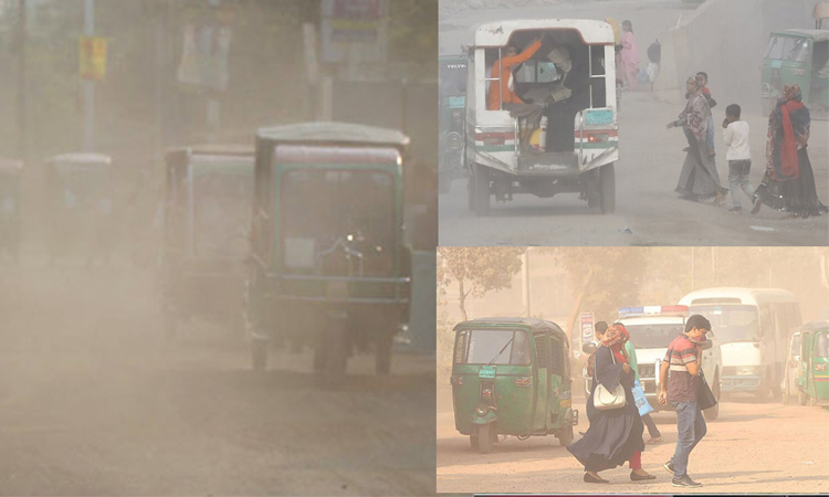 অস্বাস্থ্যকর বায়ুদূষণে ফিরল ঢাকা