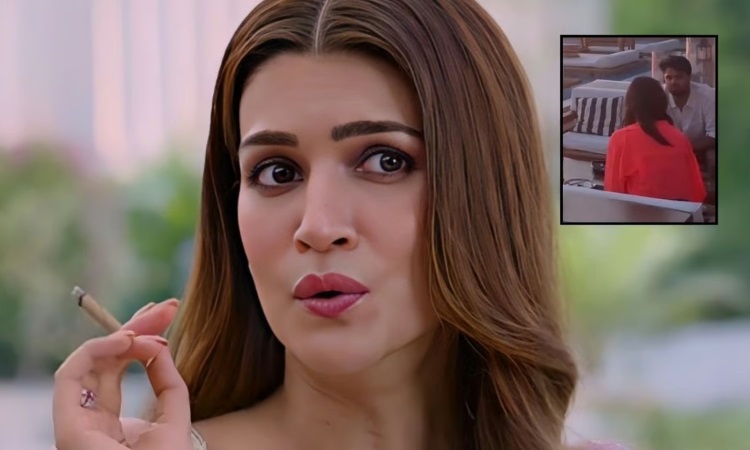 ধূমপানে আসক্ত কৃতি স্যানন