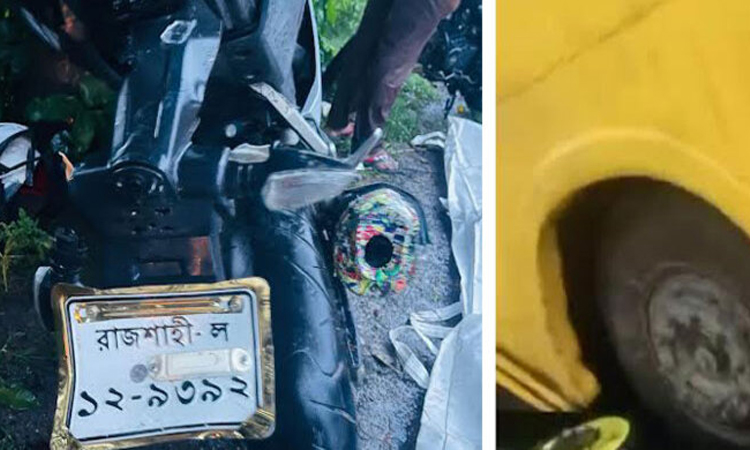 নাটোরে বাস-মোটরসাইকেলের মুখোমুখি সংঘর্ষ, নিহত ২