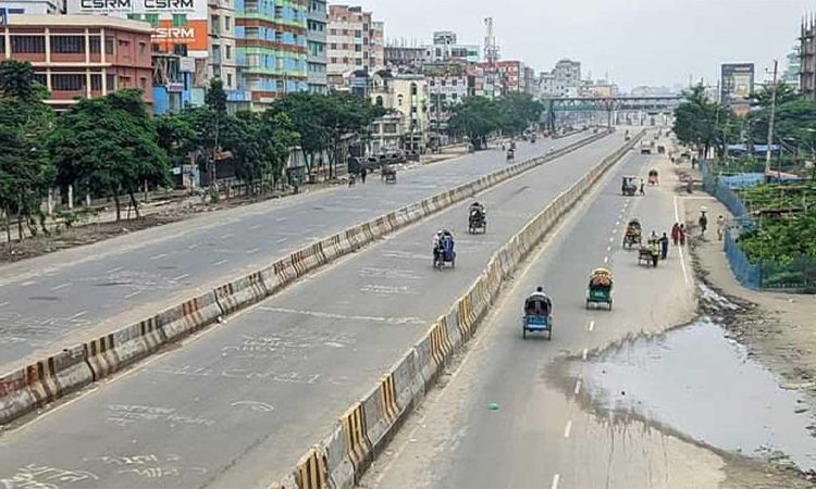 ঢাকার প্রবেশপথ শনির আখড়ায় সুনসান নীরবতা