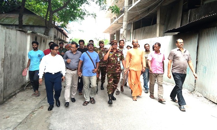 টাঙ্গাইলে শান্তি-শৃঙ্খলা বজায় রাখতে সেনাবাহিনীর তৎপরতা