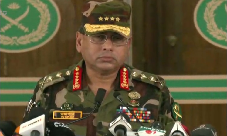 অন্তর্বর্তীকালীন সরকারের শপথ বৃহস্পতিবার রাত ৮টায়: সেনাপ্রধান
