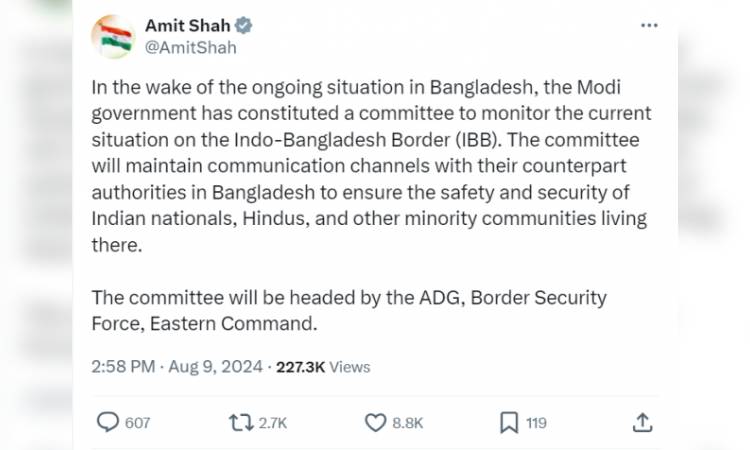 বাংলাদেশের সংখ্যালঘুদের নিরাপত্তায় ভারতে বিশেষ কমিটি গঠন