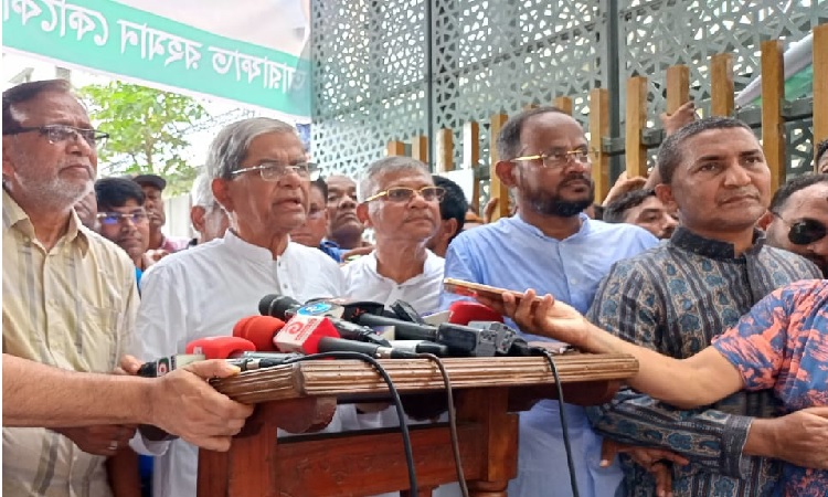 অন্তর্বর্তী সরকারকে দ্রুত নির্বাচনের ক্ষেত্র তৈরির অনুরোধ জানালেন ফখরুল