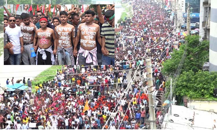 গোপালগঞ্জে লক্ষাধিক সনাতনদের উপস্থিতিতে মানববন্ধন ও বিক্ষোভ সমাবেশ