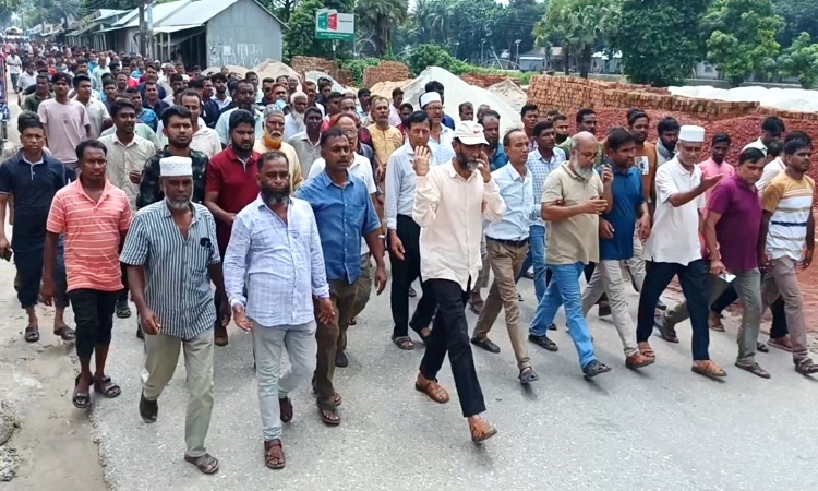 সরিষাবাড়ীতে বিএনপির শান্তি সম্প্রীতির মিছিল