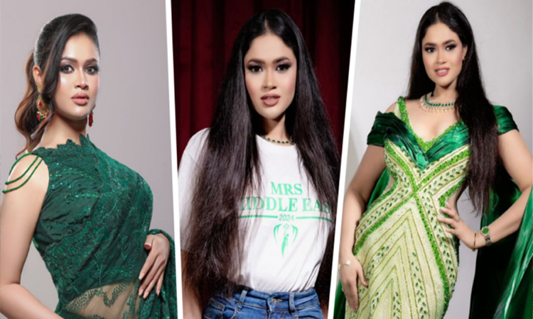 মিসেস ইউনিভার্স মিডল ইস্ট চূড়ান্ত পর্বে বাংলাদেশি নাসরিন