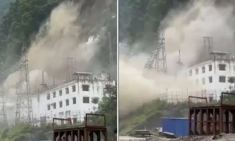 ভূমিধসে ধুলিস্যাৎ তিস্তা বাঁধ ও জলবিদ্যুৎ কেন্দ্র