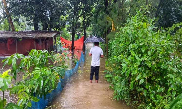 লক্ষ্মীপুরে তলিয়ে গেছে পাঁচ উপজেলা, পানিবন্দি ৬ লাখ মানুষ