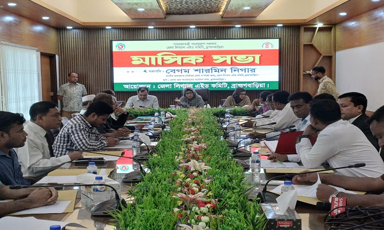 ব্রাহ্মণবাড়িয়া জেলা লিগ্যাল এইড কমিটির মাসিক সভা