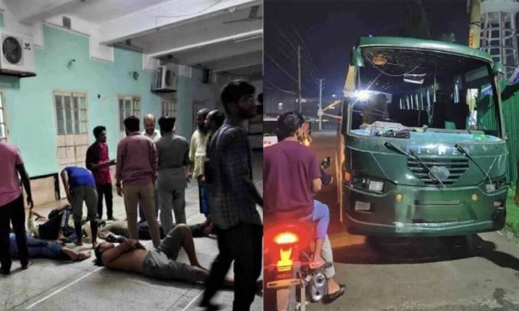 বরিশাল বিশ্ববিদ্যালয় ও বিএম কলেজ শিক্ষার্থীদের সংঘর্ষ, আহত ৪০