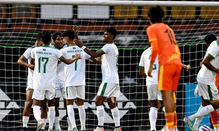 টানা পঞ্চম ম্যাচে ভুটানকে হারাল বাংলাদেশ