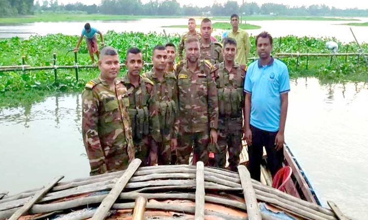 সিংড়ায় অবৈধ বাঁধ দিয়ে মাছ শিকার, বিএনপির ৮ নেতাকর্মীর নামে মামলা