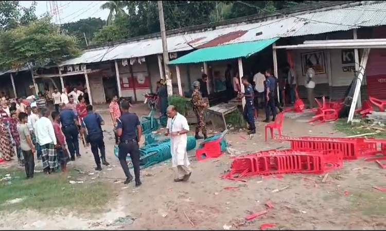 রাজবাড়ীতে বিএনপির দুই গ্রুপের সংঘর্ষ, আহত ৪