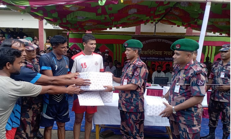 পাটগ্রামে বিজিবি ও স্থানীয়দের মাঝে প্রীতি ভলিবল খেলা অনুষ্ঠিত