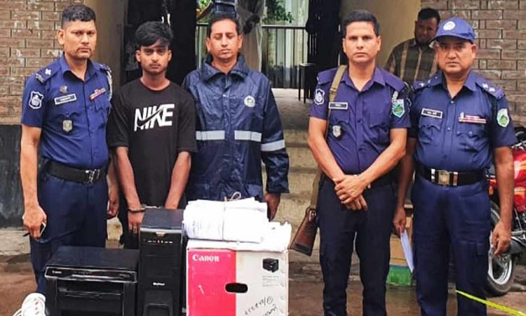 মোহনপুরে চুরির ১২ ঘণ্টার মধ্যে চোর আটক, মালামাল উদ্ধার