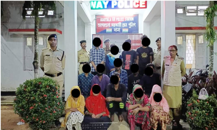 অবৈধ অনুপ্রবেশের অভিযোগে ত্রিপুরায় ১১ বাংলাদেশি আটক