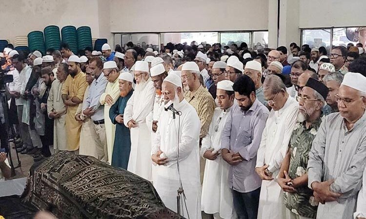 সাংবাদিক নেতা রুহুল আমিন গাজীর জানাজা সম্পন্ন