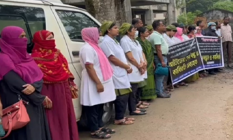 মোরেলগঞ্জ উপজেলা স্বাস্থ্য কমপ্লেক্সে চি‌কিৎসক-কর্মচারী‌দের কর্মবিরতি