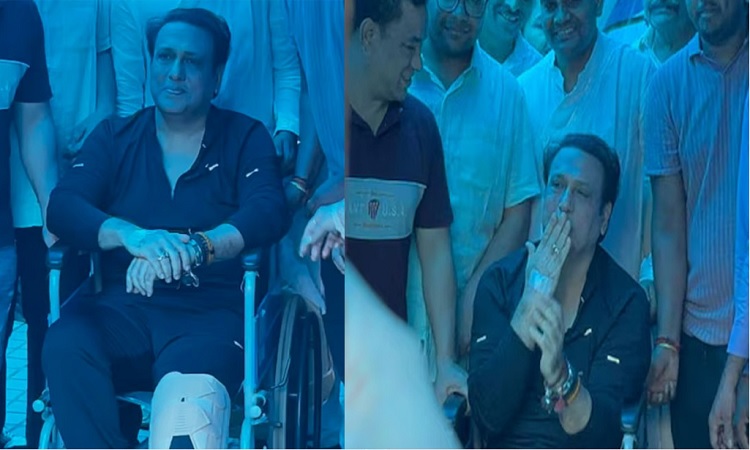 হাসপাতাল থেকে বেরিয়েই ‘উড়ন্ত চুমু’ দিলেন গোবিন্দ