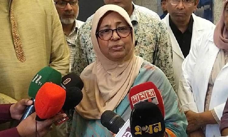 আহতদের দেখতে শেখ হাসিনা বার্নে স্বাস্থ্য উপদেষ্টা