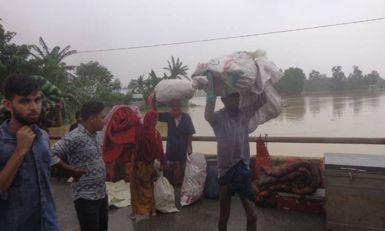 শেরপুরে বন্যায় দুই শতাধিক গ্রাম প্লাবিত, মৃত্যু বেড়ে ৭