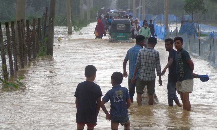 শেরপুরে বন্যা: ভাটির নতুন নতুন এলাকা প্লাবিত