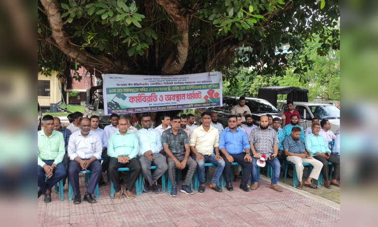 ১০ম গ্রেড বাস্তবায়নের দাবিতে টাঙ্গাইলে সার্ভেয়ার ধর্মঘট