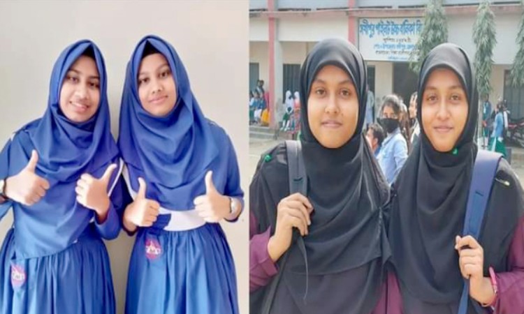 টাঙ্গাইলে এইচএসসিতে জিপিএ ৫ পেল দুই শিক্ষক দম্পতির যমজ চার মেয়ে