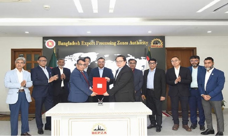 আদমজী ইপিজেডে ৫.৮৫ মিলিয়ন ডলার বিনিয়োগ করবে জিদালাই