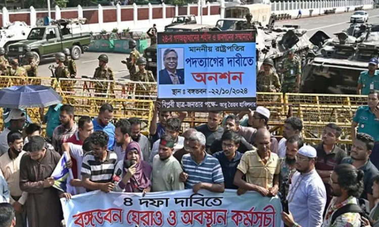 রাষ্ট্রপতি মো. সাহাবুদ্দিনকে পদ ছাড়তে ২৪ ঘণ্টার আল্টিমেটাম