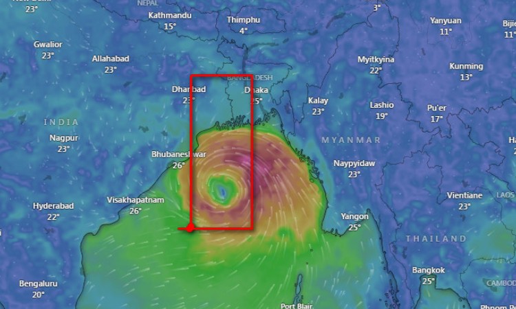 ঘূর্ণিঝড় ডানা আতঙ্ক, পশ্চিমবঙ্গের ৮ জেলায় স্কুল বন্ধ
