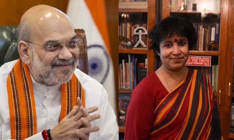 ভারতে থাকার অনুমতি পেয়ে অমিত শাহকে ধন্যবাদ তসলিমার
