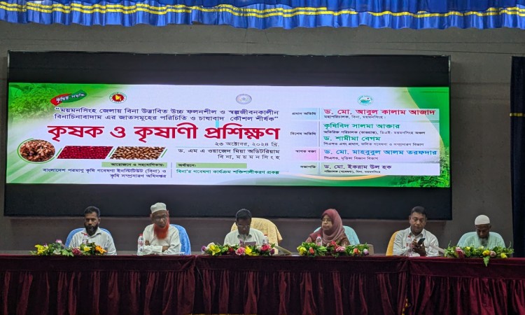 বিনা উদ্ভাবিত চিনাবাদাম জাত নিয়ে প্রশিক্ষণ কর্মশালা