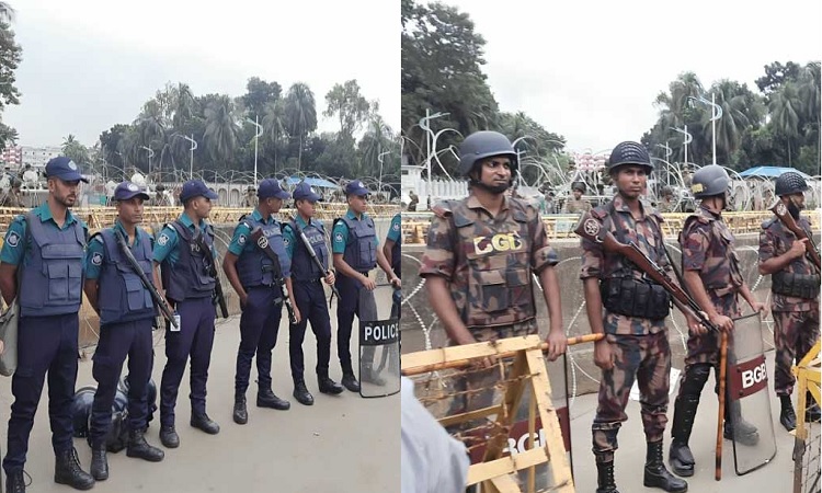 বঙ্গভবনের সামনে নিরাপত্তা জোরদার, বসানো হয়েছে ‘কংক্রিট ব্লক'