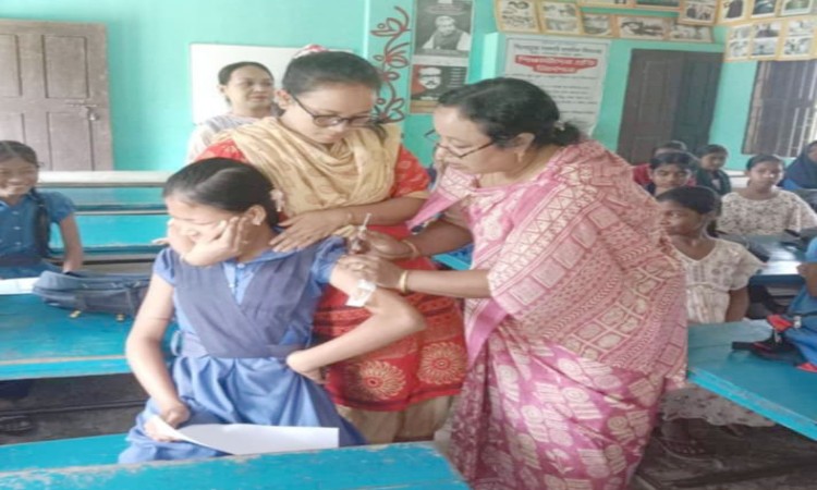 লামায় জরায়ুমুখ ক্যান্সার প্রতিরোধী টিকাদান কর্মসূচি শুরু