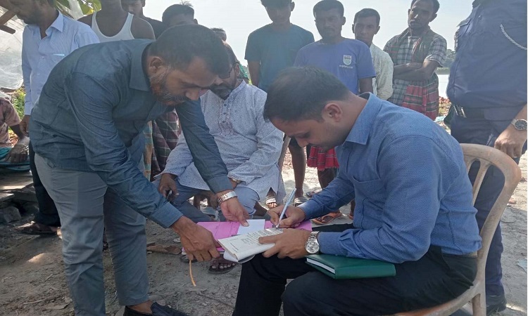 ইন্দুরকানীতে ইটভাটায় অভিযান, অবৈধভাবে মাটি কাটায় জরিমানা