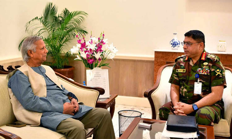 প্রধান উপদেষ্টার সঙ্গে সেনা প্রধানের সাক্ষাৎ