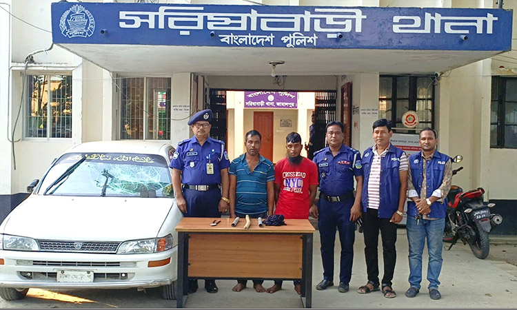 সরিষাবাড়ীতে ডাকাতির প্রস্তুতিকালে প্রাইভেটকারসহ আটক ২